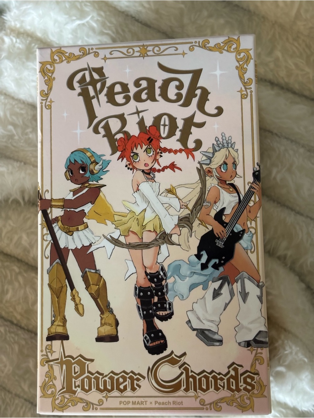 Peach Riot Power Chords Collectible Figure - Pink & Gold Artwork